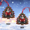 Joycorners Custom Name Disc Jockey Santa Ornament, DJ Christmas Gift 2D Flat LM2211