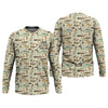 Joycorners Fishing Gear Items SPF Long Sleeve Shirts, Custom Fishing Shirt, Men Long Sleeve Shirt