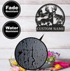 Maxcorners Personalized Deer, Fish & Duck Hunting Metal Sign WITH LED/WITHOUT LED, Rustic Wildlife Wall Decor for Cabin, Lodge, or Mancave MT0110