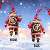 Joycorners Custom Name Santa and Pet Ornament, Pet Lover Christmas Gift 2D Flat LM2111