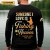 Joycorners Someone I Love is Fishing in Heaven Shirt, Funny Fishing T-shirt, SPF Shirt For Men, Gift For Fisherman
