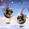 Joycorners Custom Name Dragon Ornament, Christmas Gift for Dragon Lover5 2D Flat LM2211