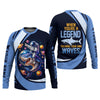 Joycorners When You're A Legend You Make Your Own Waves Shark Shirt, SPF Shirt For Men, Fishing Shirts For Men