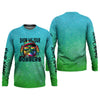 Joycorners Show Me Your Bobbers Shirt, Green Blue Neon Men Fishing Shirt, Funny Fishing Shirt, SPF Shirt