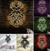 Maxcorners Personalized Deer Hunting and Fishing Metal Sign WITH LED/WITHOUT LED – Rustic Cabin Wall Decor, Gift for Hunters and Anglers MT0110