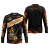 Joycorners Pumpkin Fishing SPF Shirt, Halloween Fishing Men Jersey, Funny Fishing Shirt, Presents For Fishermen