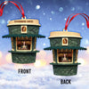 Joycorners Custom Name and Photo Coffee Shop Ornament, Coffee Love Christmas Gift 2D Flat LM2111