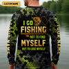 Joycorners I Go Fishing Not To Find Myself But To Lose Myself Funny Fishing Shirt, SPF Shirt For Men, Gift For Fisherman