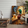 Joycorner Mallard Duck Cigar Beer Bar Scene 3D Wrapped Canvas