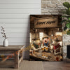 Joycorner Charolais Cow Trio Western Saloon Beer Cheers Rustic Bar Sign Customized Farm Name Canvas