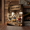 Joycorner Charolais Cow Trio Western Saloon Beer Cheers Rustic Bar Sign Customized Farm Name Canvas
