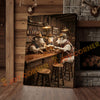 Joycorner Charolais Cow Western Bar Counter Beer Toast Rustic Canvas