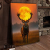 Joycorner Majestic Deer Full Moon Night Landscape Canvas
