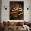 Joycorner Charolais Cow Western Bar Counter Beer Toast Rustic Canvas