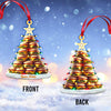 Joycorners Custom Name Hamburger Ornament, Hamburger Lover Christmas Gift 2D Flat LM2111