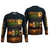 Joycorners Catch Ya Later Fisherman Outfit, Long Sleeve Fishing Shirts, Mens Casual Shirts