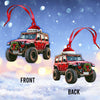 Joycorners Custom Name Jeep Ornament, Christmas Gift for Jeep Lover 2D Flat LM2211