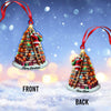 Joycorners Custom Name Santa Book Tree Ornament, Christmas Gift for Book Lover 2D Flat LM2211