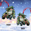 Joycorners Custom Name Jeep Ornament, Christmas Gift for Jeep Lover15 2D Flat LM2111