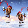 Joycorners Custom Name Santa Coffee Ornament, Home Decor Christmas Gift 2D Flat LM2211