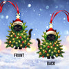 Joycorners Custom Name Cat Christmas Tree Ornament, Cat Christmas Gift 2D Flat LM2111