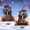 Joycorners Custom Name Mexican Couple Ornament, Mexican Couple Christmas Gift 2D Flat LM2111
