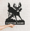 Maxcorners Personalized Deer Hunting Buck Metal Sign WITH LED/WITHOUT LED – Rustic Cabin Wall Decor, Gift for Hunters MT0110