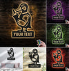 Maxcorners Personalized Funny Duck Metal Sign WITH LED/WITHOUT LED – Humorous Hunting Lodge Wall Decor, Gift for Hunters MT0110