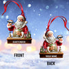 Joycorners Custom Name Santa Bartender Ornament, Home Decor Christmas Gifts 2D Flat LM2211