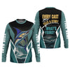 Joycorners Every Cast Tells A Story Mens Fishing Shirts Long Sleeve, SPF Shirt For Men, Fishing Shirts For Men