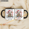 Joycorners White Charolais Cow Christmas Everything Is Fine Custom Name Mug