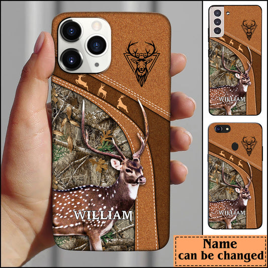 Joycorners Chital Deer Hunting Personalized Name Phone Case LM1012