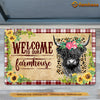 Joycorners Cow Highland Doormat, Welcome To Our Farmhouse Gift For Cow Lovers, New Home Gift, Housewarming Gift, Cow Decor LM0210