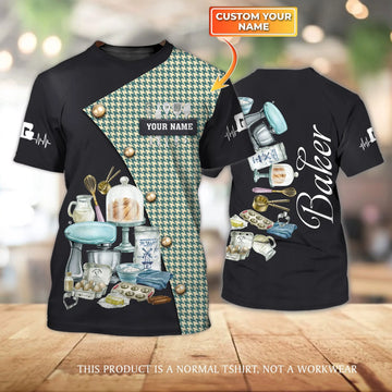 BAKER - Custom Bakery Shirt Gift For Baking & Cake Lover Printed Shirt