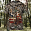 Joycorners USA Flag Deer Hunting All Over Printed 3D Shirts
