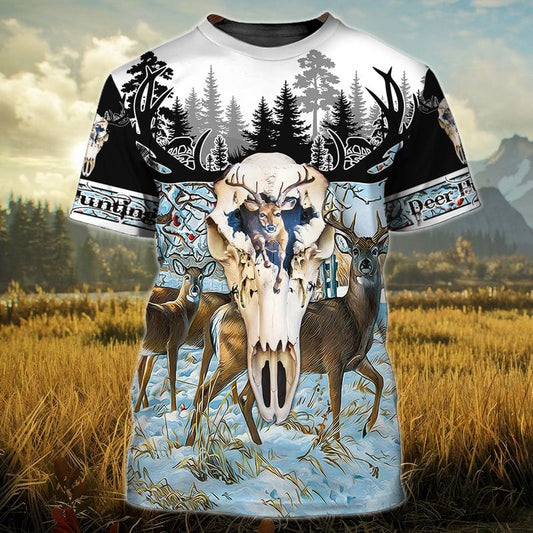 Joycorners Deer Skull Hunting All Over Printed 3D Shirts