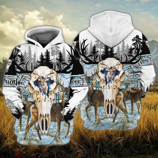 Joycorners Deer Skull Hunting All Over Printed 3D Shirts