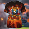 Maxcorners 3D All Over Print American Firefighter, Forest Fire Extinguishing Shirt, Idea Gift for Firefighter LM1911