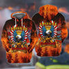 Maxcorners 3D All Over Print American Firefighter, Forest Fire Extinguishing Shirt, Idea Gift for Firefighter LM1911