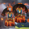 Maxcorners 3D All Over Print American Firefighter, Forest Fire Extinguishing Shirt, Idea Gift for Firefighter LM1911