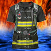 Maxcorners 3D All Over Print Equipment Fire Tool Tee Shirt, Best Firefighter Apparel For Firefighter Lovers LM1911