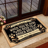 Joycorners Funny Dog Doormat, The Dog Involved, Dog Doormat For Home Decor Housewarming Gift, Welcome Mat Gift For Dog Lovers LM0210