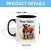 Joycorners Shorthorn Personalized Name Two Tone Mug