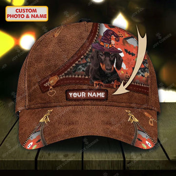 Joycorners Dachshund Love Halloween Customized Name And Dog Cap