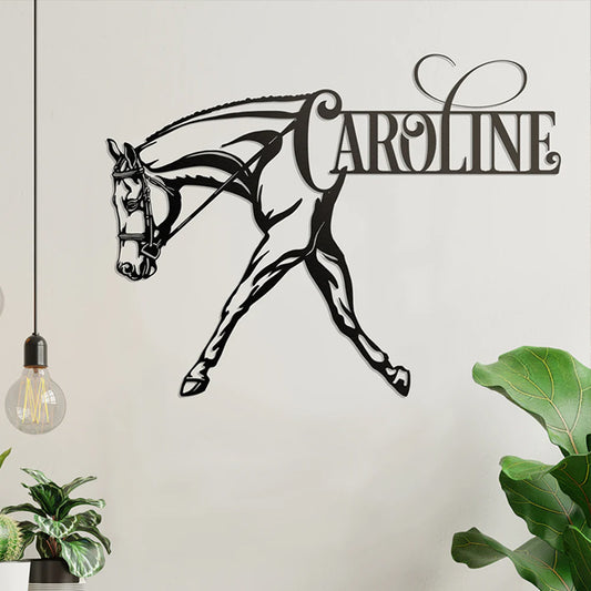 Personalized Name Horse Metal Sign