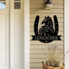 Personalized Name Horse Metal Sign