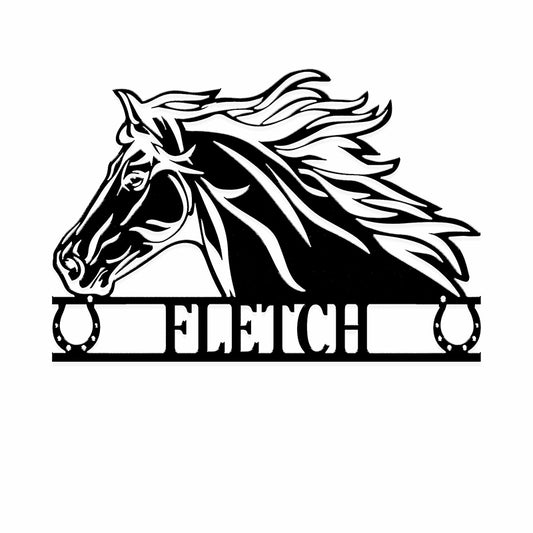 Personalized Name Horse Metal Sign