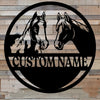 Personalized Name Horse Metal Sign