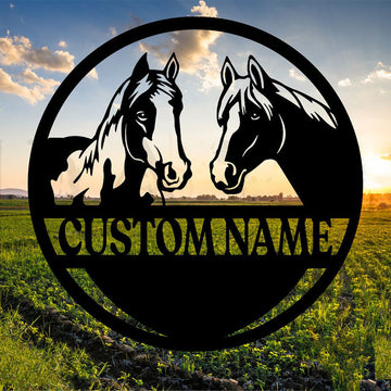 Personalized Name Horse Metal Sign