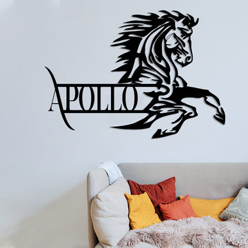 Personalized Name Horse Metal Sign